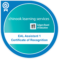 EAL Assistant 1 Certificate of Recognition Digital Badge
